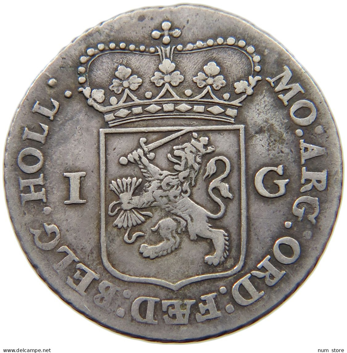 NETHERLANDS GULDEN 1791  #MA 002078 - …-1795 : Former Period