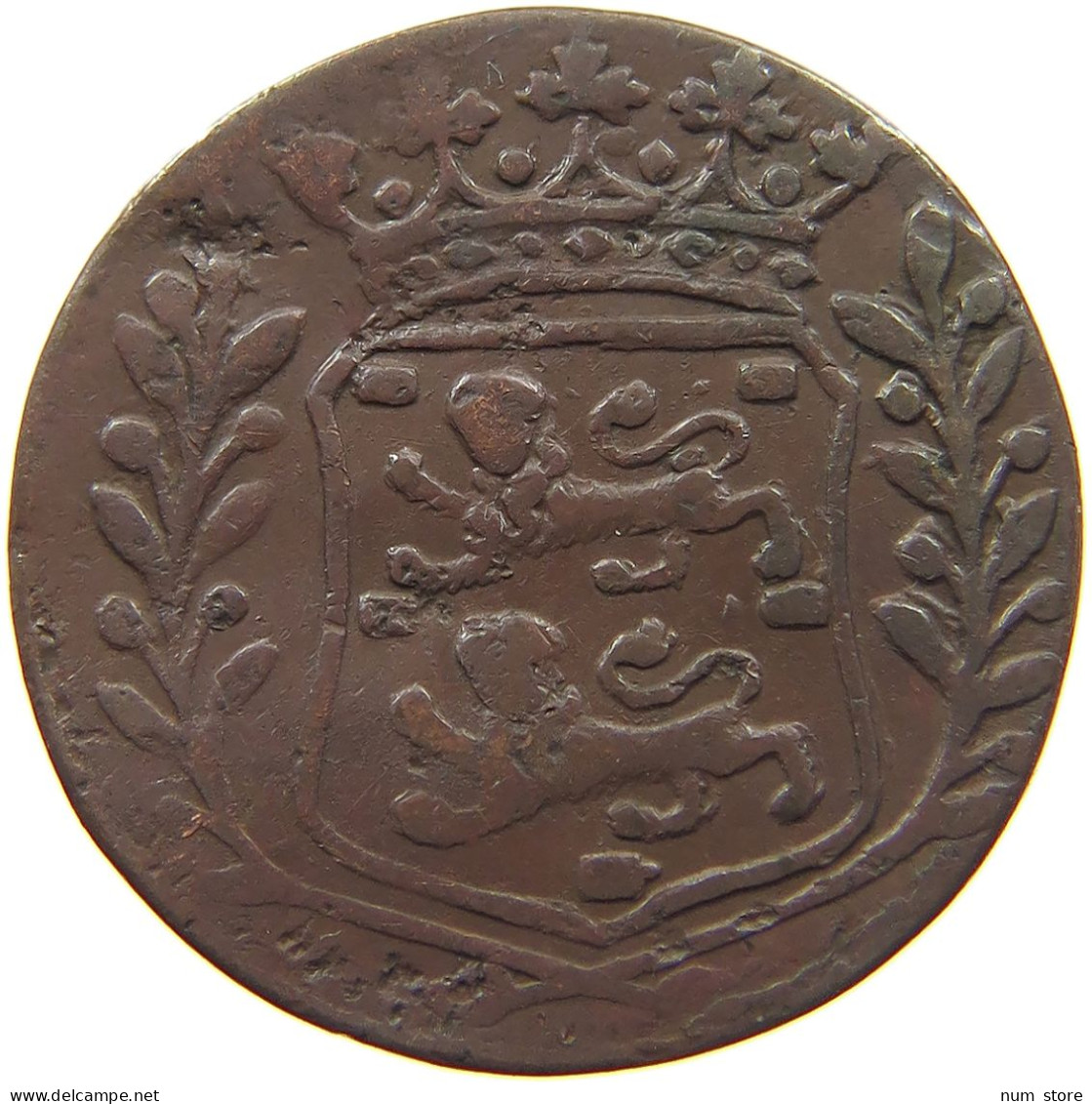 NETHERLANDS DUIT 1780 WEST FRIESLAND #MA 022560 - Provincial Coinage