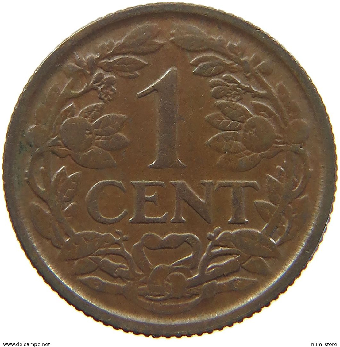 NETHERLANDS CENT 1941 WILHELMINA 1890-1948 #MA 067263 - 1 Cent