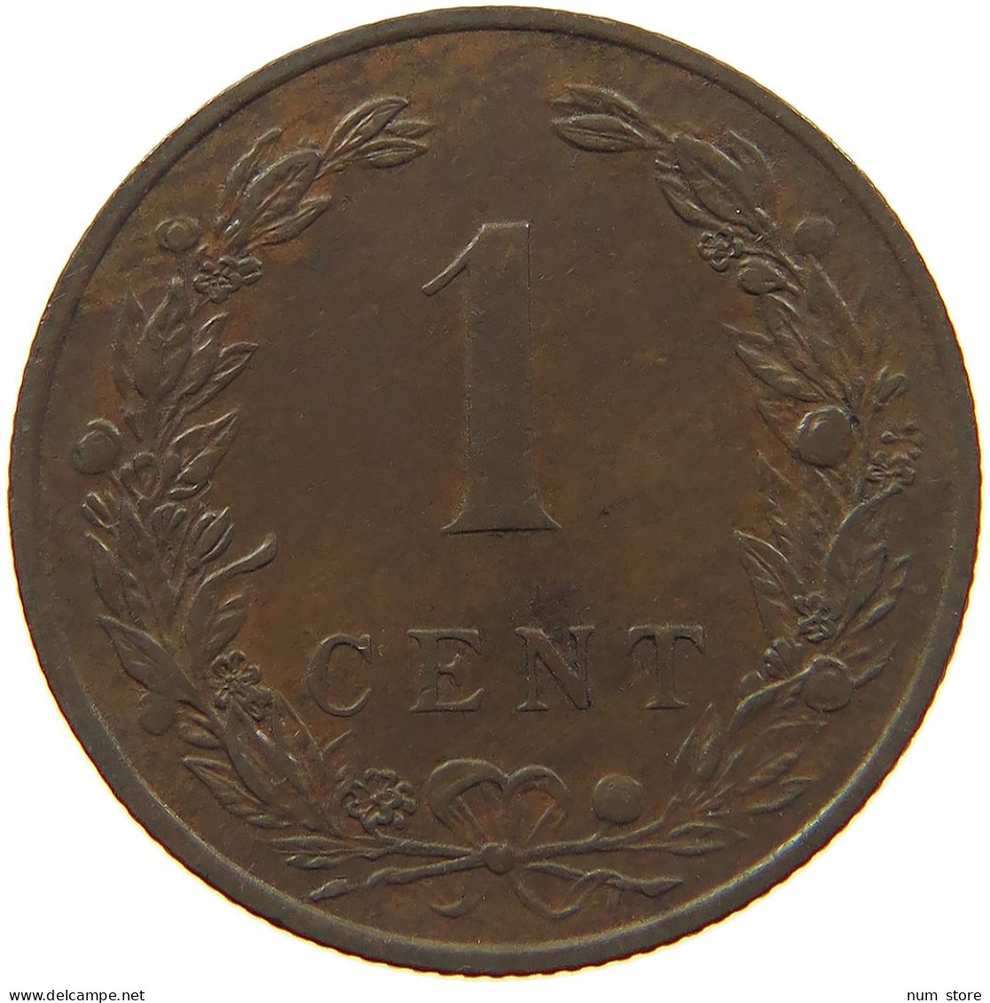 NETHERLANDS CENT 1901 WILHELMINA 1890-1948 #MA 067847 - 1 Cent