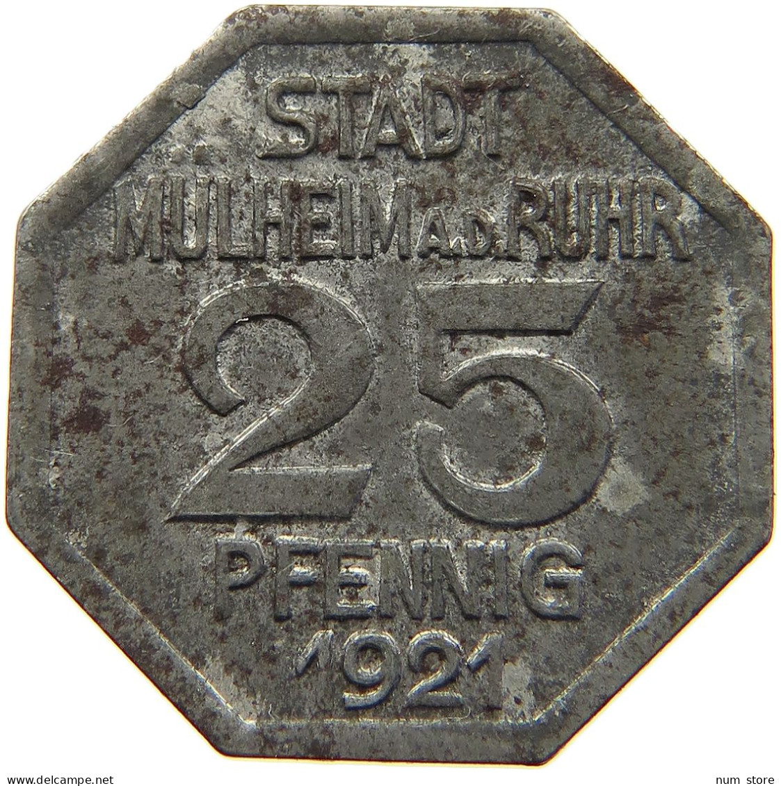 MÜLHEIM 25 PFENNIG 1921  #MA 103263 - Otros & Sin Clasificación