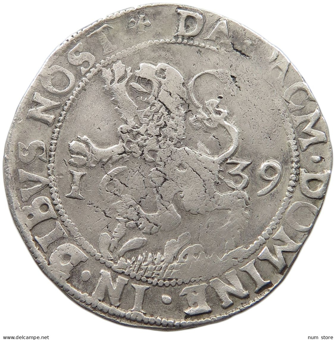 NETHERLANDS ZWOLLE LEEUWENDAALDER 1639  #MA 024973 - Monnaies Provinciales