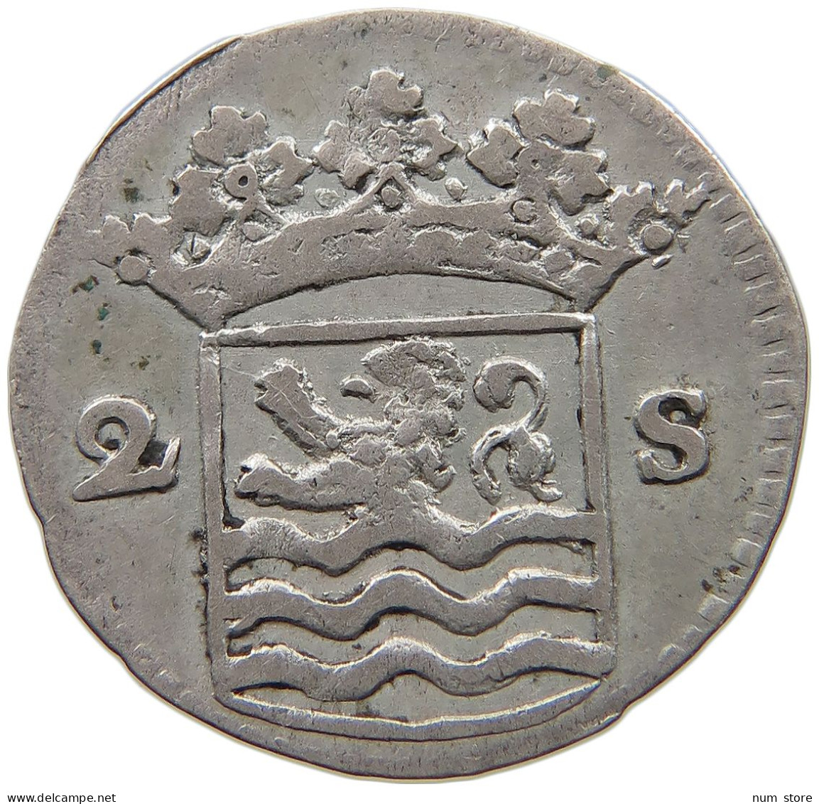 NETHERLANDS ZEELAND 2 STUIVERS 1732  #MA 024293 - Provincial Coinage