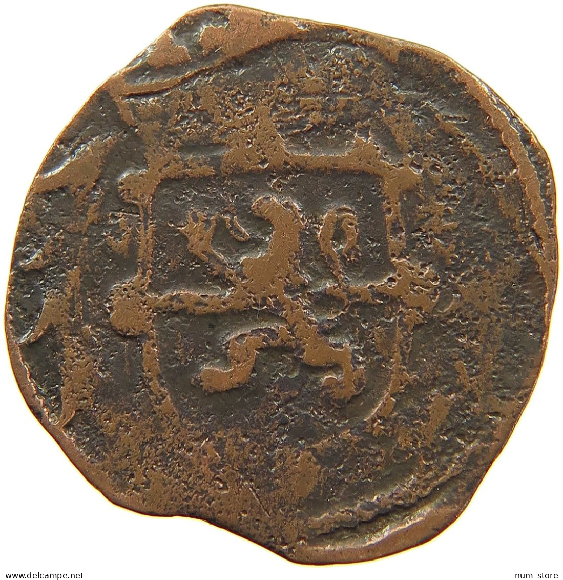 NETHERLANDS OVERIJSSEL DUIT 1628  #MA 100890 - Provincial Coinage