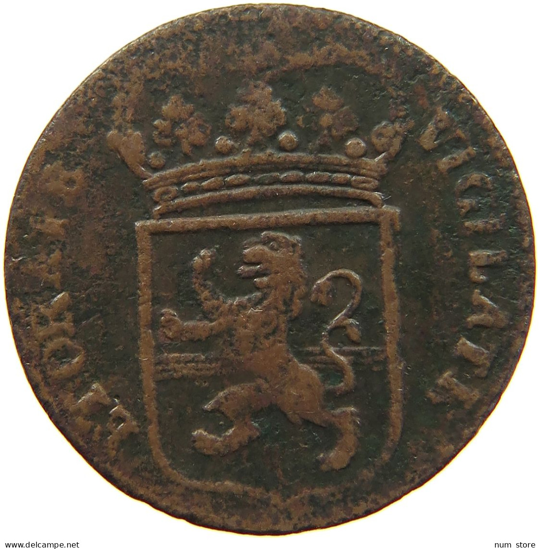 NETHERLANDS OVERIJSSEL DUIT 1768  #MA 067806 - Monedas Provinciales