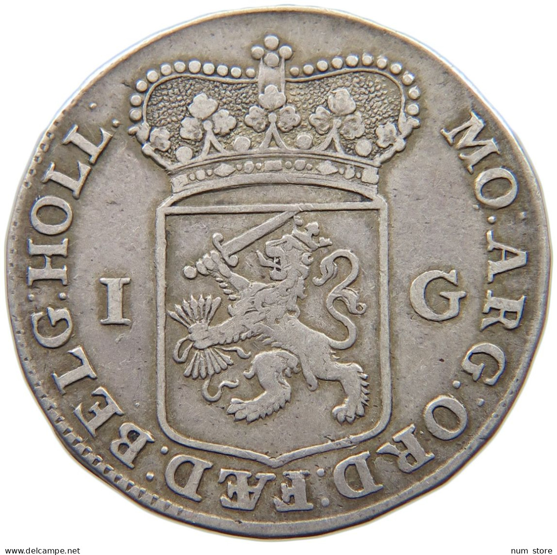 NETHERLANDS HOLLAND GULDEN 1749  #MA 006727 - Provincial Coinage