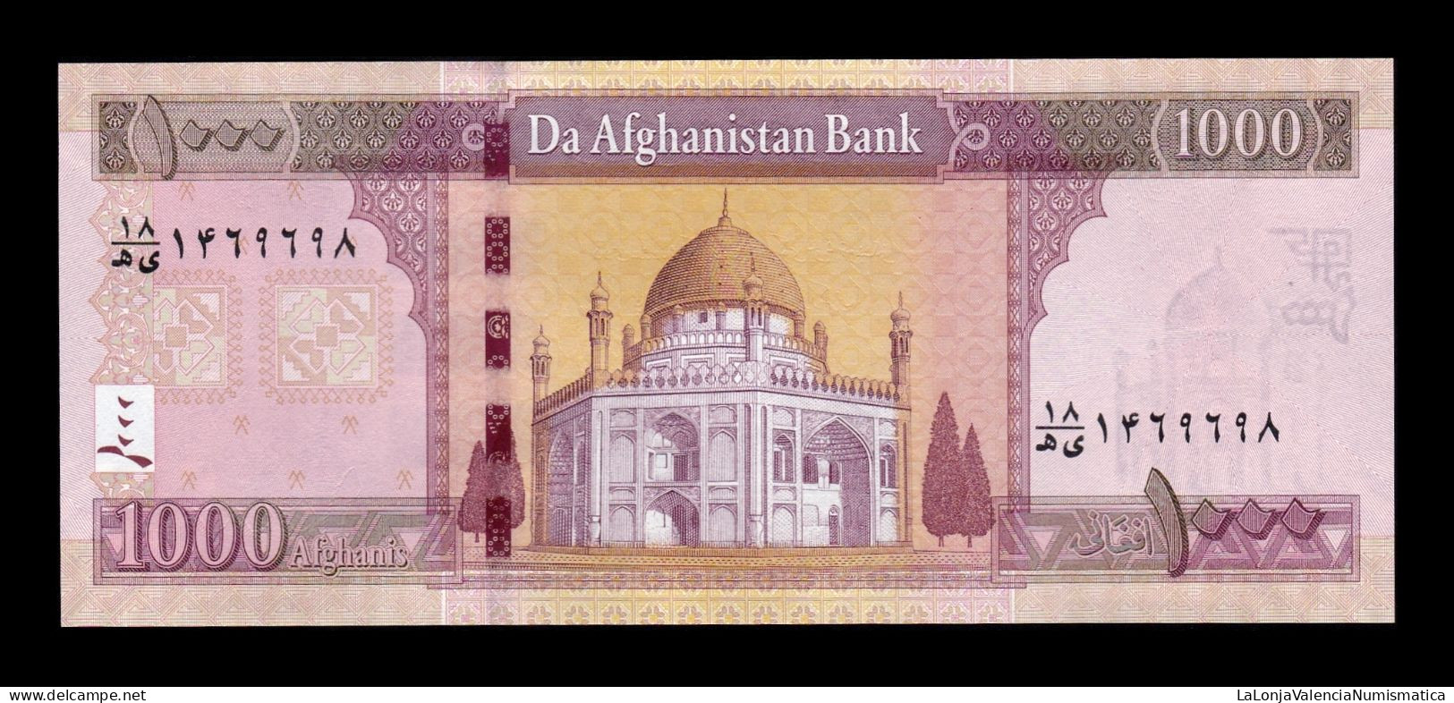 Afganistán Afghanistan 1000 Afghanis 2016 Pick 77d Sc Unc - Afghanistan