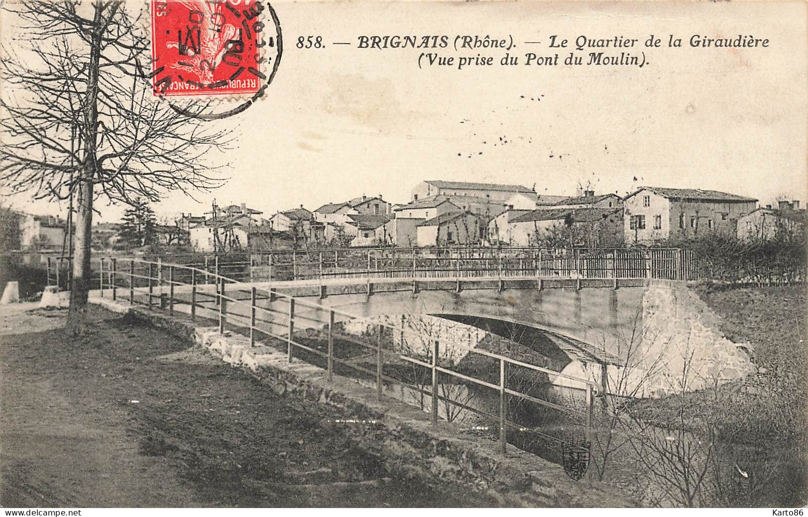 Brignais * Le Quartier Faubourg De La Giraudière * Vue Prise Du Pont Du Moulin - Brignais