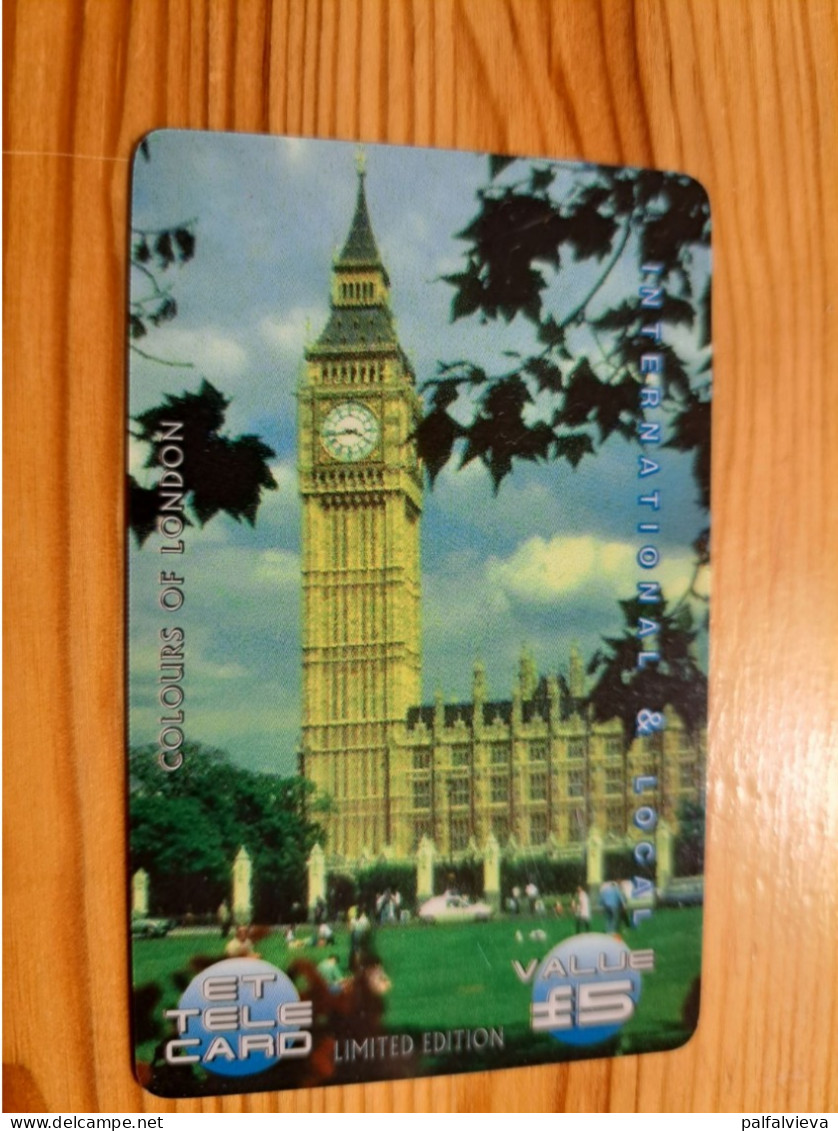 Prepaid Phonecard United Kingdom, ET Telecard - London, Big Ben - Bedrijven Uitgaven