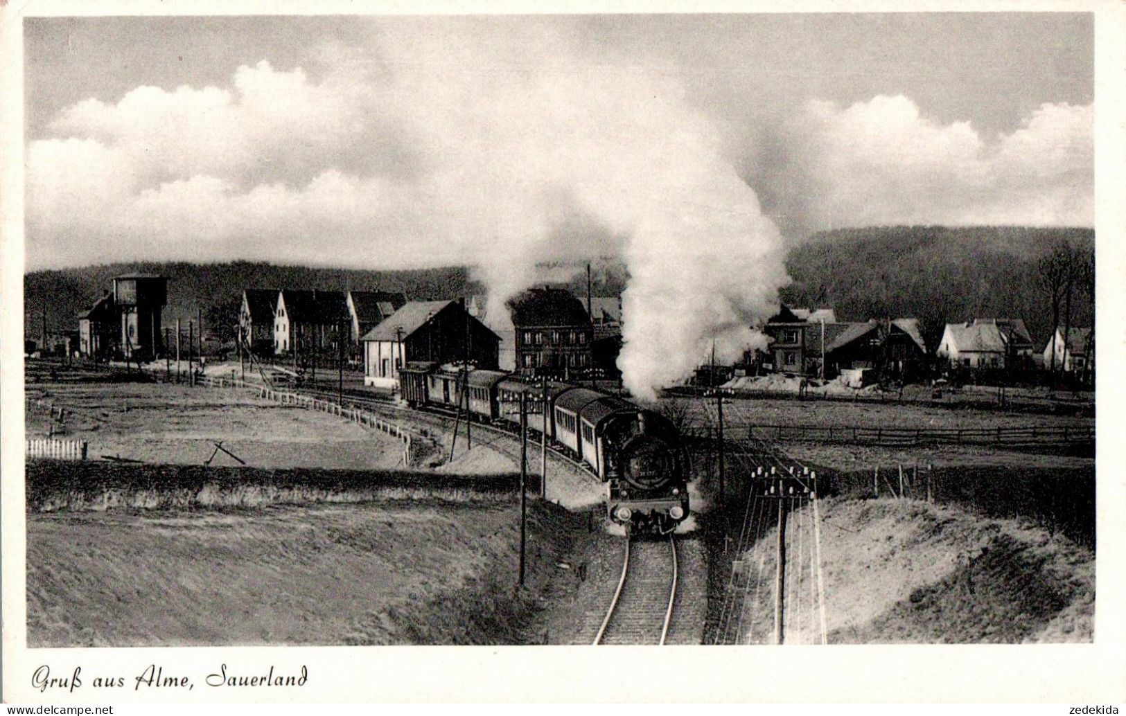 G7432 - Alme Brilon - Eisenbahn Dampflok - Kiesewetter - Brilon