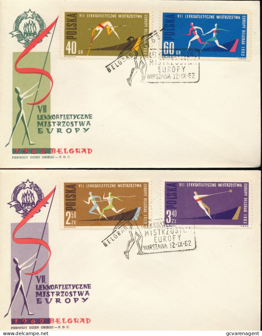 4 COVERS  EUROPEJSKIE IGRZYSKA KOLARSKIE 1962   2 SCANS - Lettres & Documents