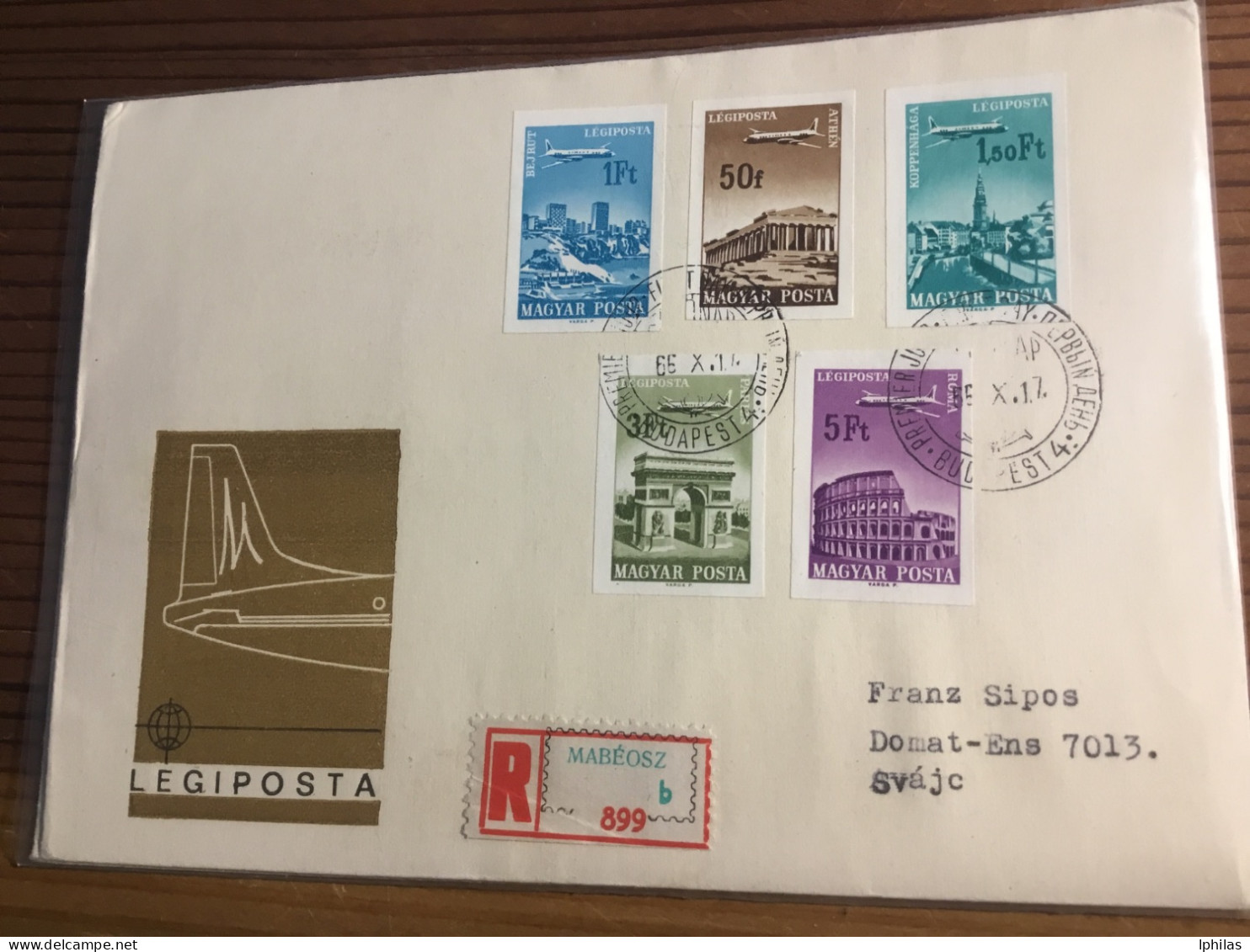 Ungarn Flugzeuge Geschnitten FDC 1966 - Storia Postale