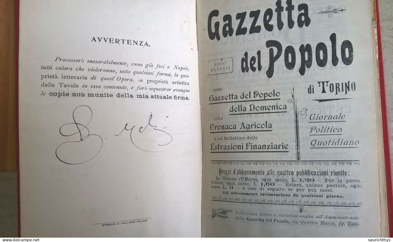 Melzi La Piccola Enciclopedia Delle Famiglie Il Vocabolario Per Le Famiglie Illustrato 1903 Abbonati Gazzetta Del Popolo - Dictionaries