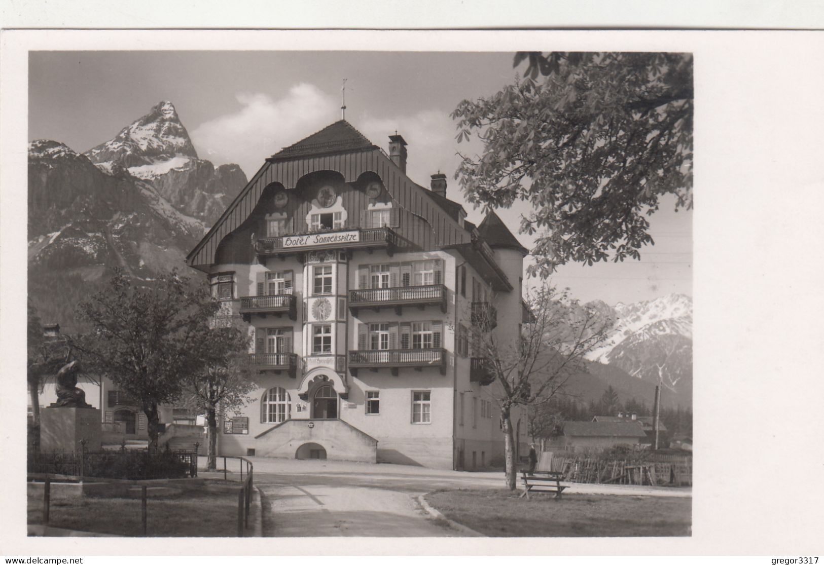 D8361) EHRWALD - Hotel SONNENSPITZE Mit Sonnenspitze - Tolle FOTO AK Alt ! - Ehrwald