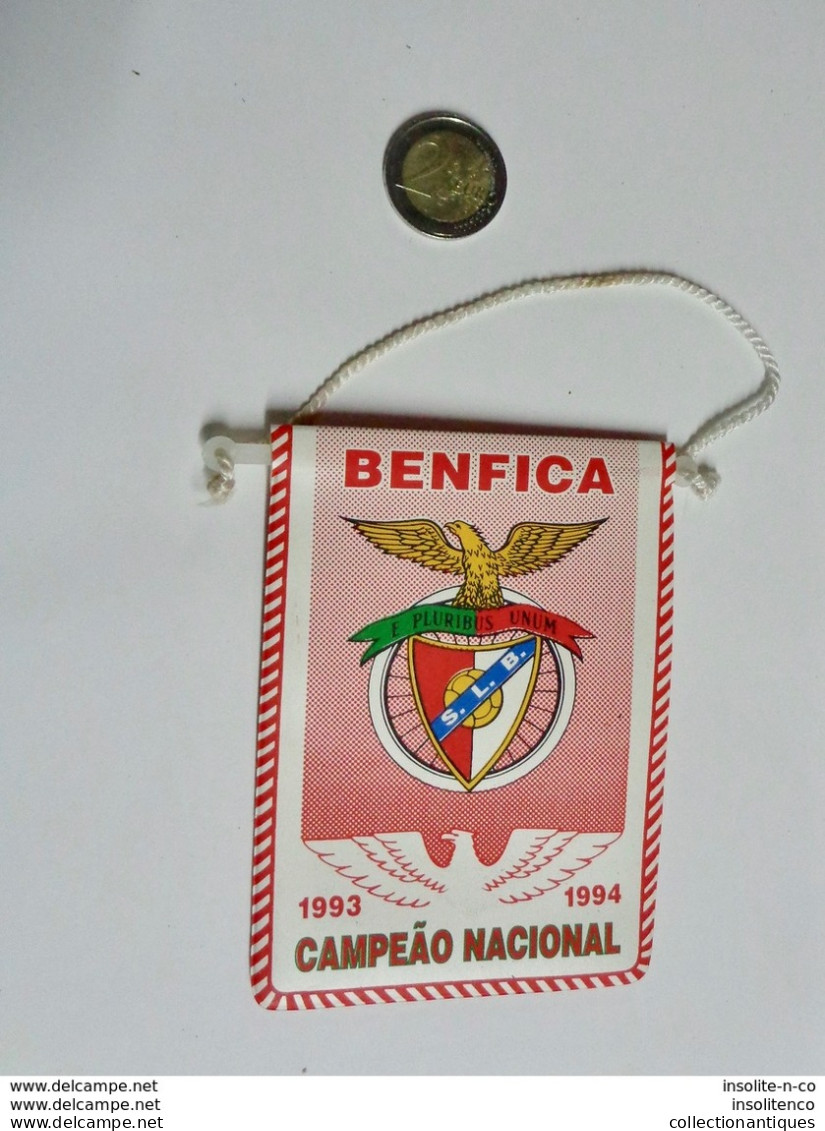 Fanion Basketball Portugal S.L. Benfica Campeao Nacional 1993-1994 - Apparel, Souvenirs & Other