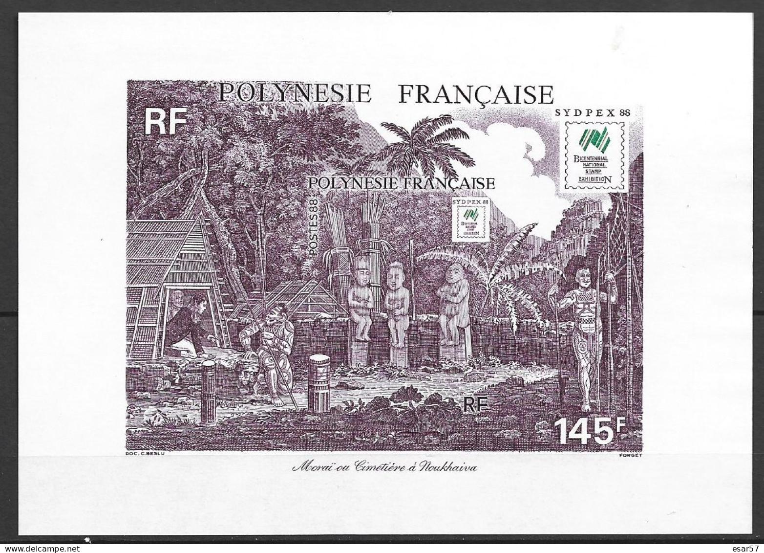 PROMO  POLYNÉSIE FRANÇAISE Bloc YT 14 1988 MNH** - Blocs-feuillets