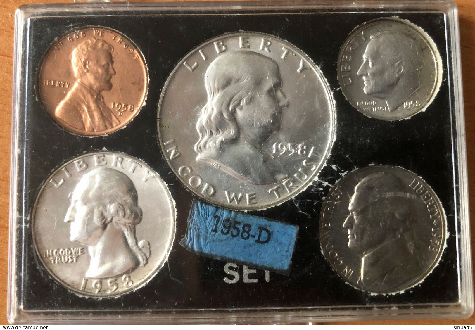 Monnaies USA - Miniset De 5 Pièces (dollar) En Argent - Verzamelingen & Kavels