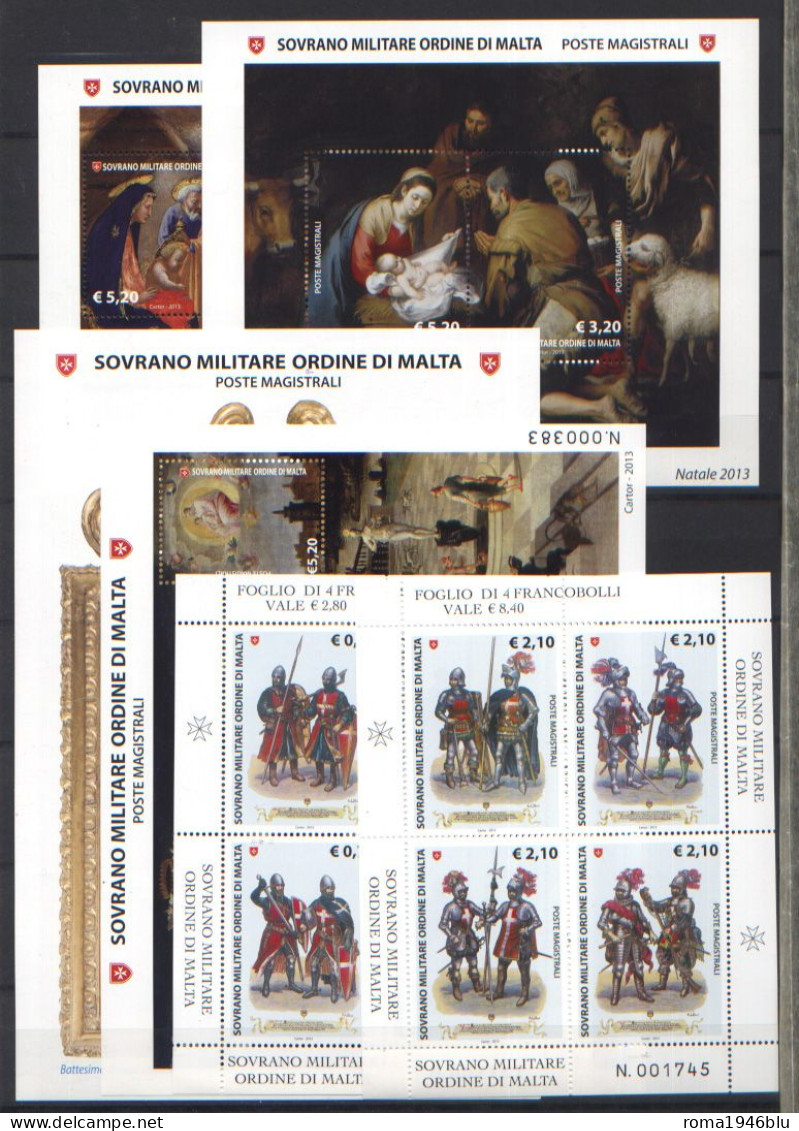 SMOM 2013 Annata Completa/Complete Year MNH/** VF - Malta (Orde Van)