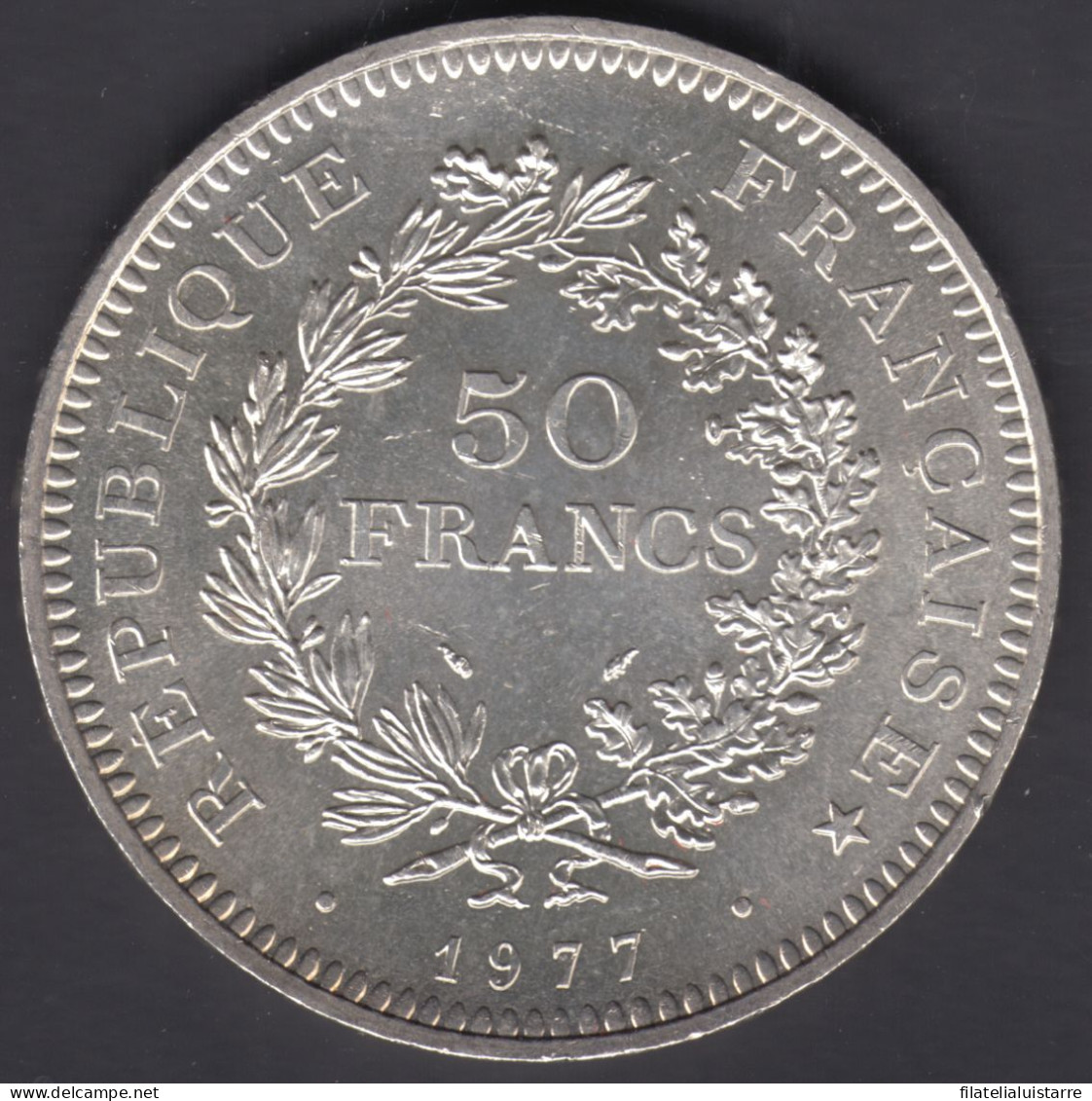 MONEDA FRANCIA - 50 FRANCOS 1977 - PLATA 30 Gr. - 50 Francs