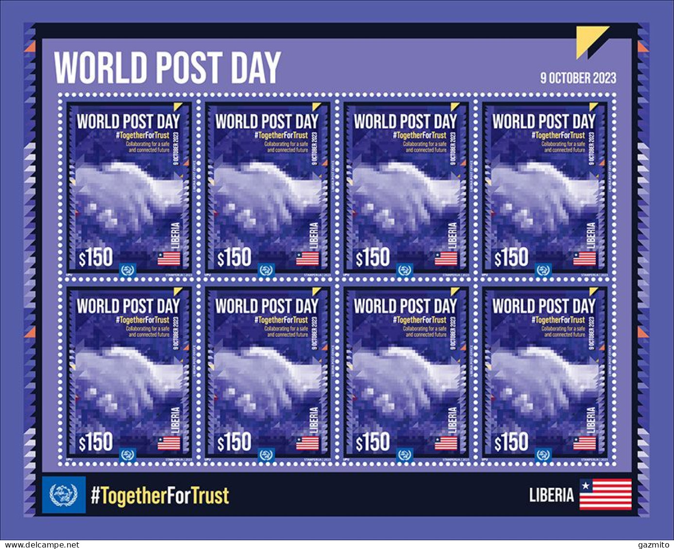 Liberia  2023, World Postal Day, Sheetlet - UPU (Union Postale Universelle)