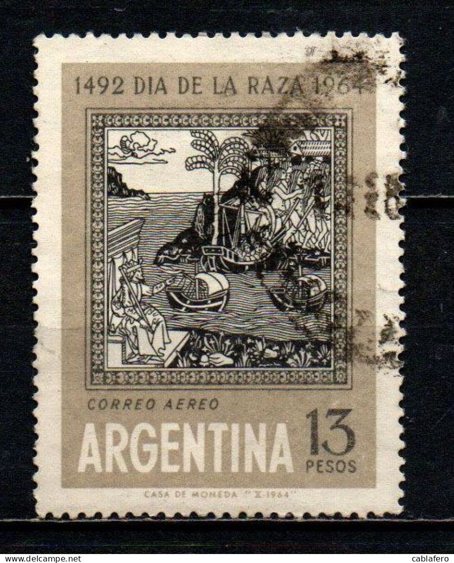 ARGENTINA - 1964 - Day Of The Race, Columbus Day - USATO - Posta Aerea