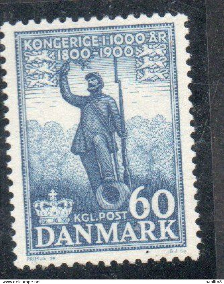 DANEMARK DANMARK DENMARK DANIMARCA 1953 1956 MILLENIUM KINGDOM MILLENNIO REGNO Soldier Statue At Fredericia 60o MNH - Neufs