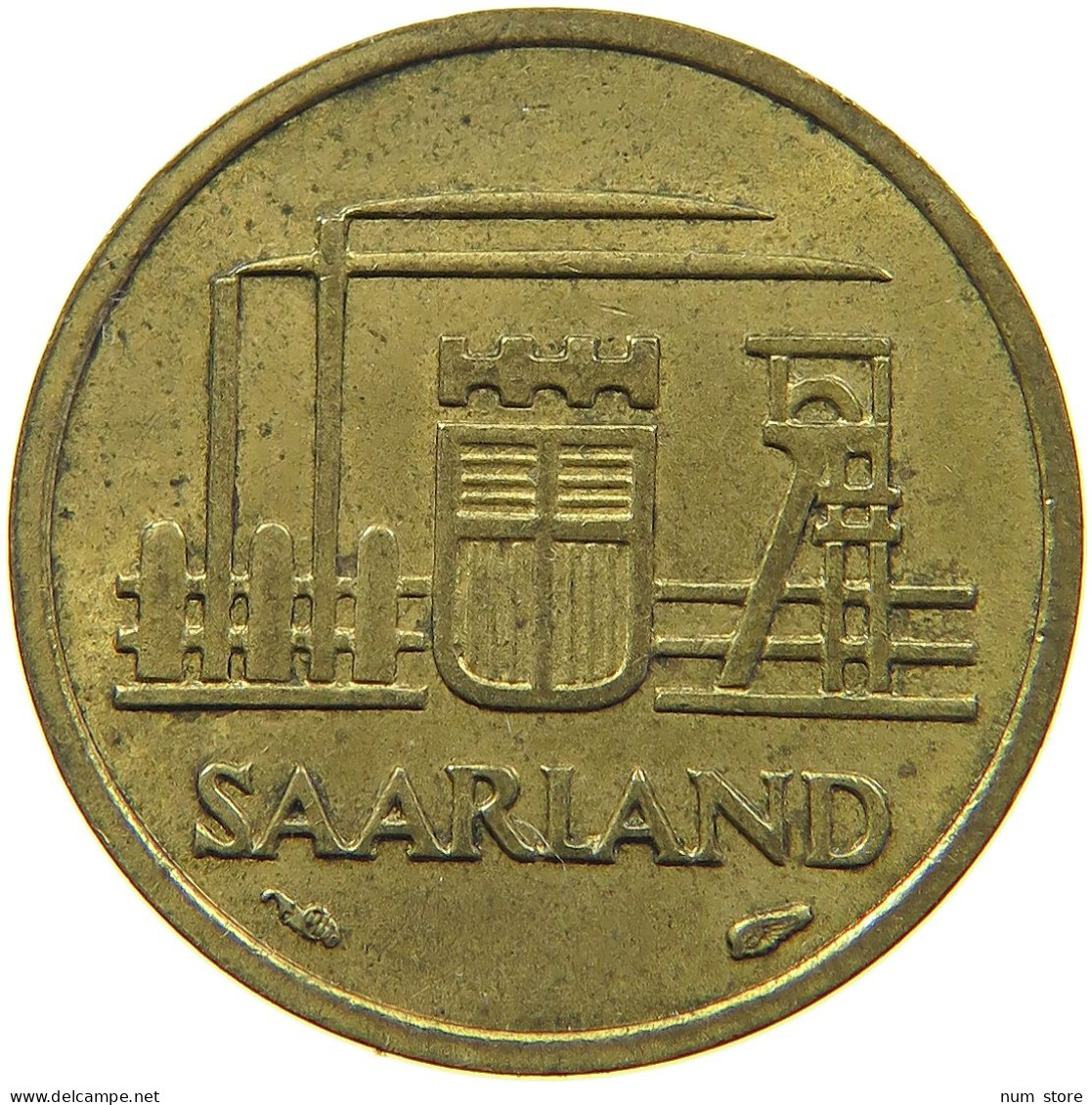 SAARLAND 10 FRANKEN 1954  #MA 098972 - 10 Franken