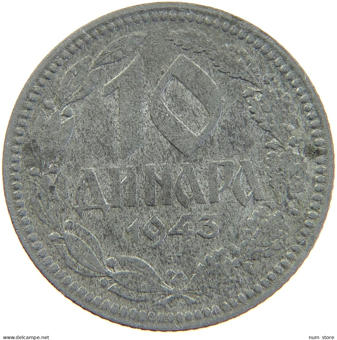 SERBIA 10 DINARA 1943  #MA 102803 - Serbia