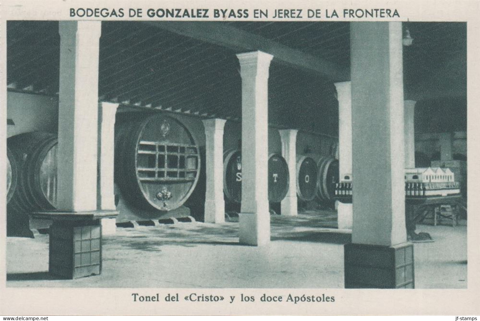 1930. ESPANA. Fine Postcard With Sherry Motive. BODEGAS DE GONZALEZ BYASS EN JEREZ DE LA FRONTERA. Tonel D... - JF445075 - Andere & Zonder Classificatie