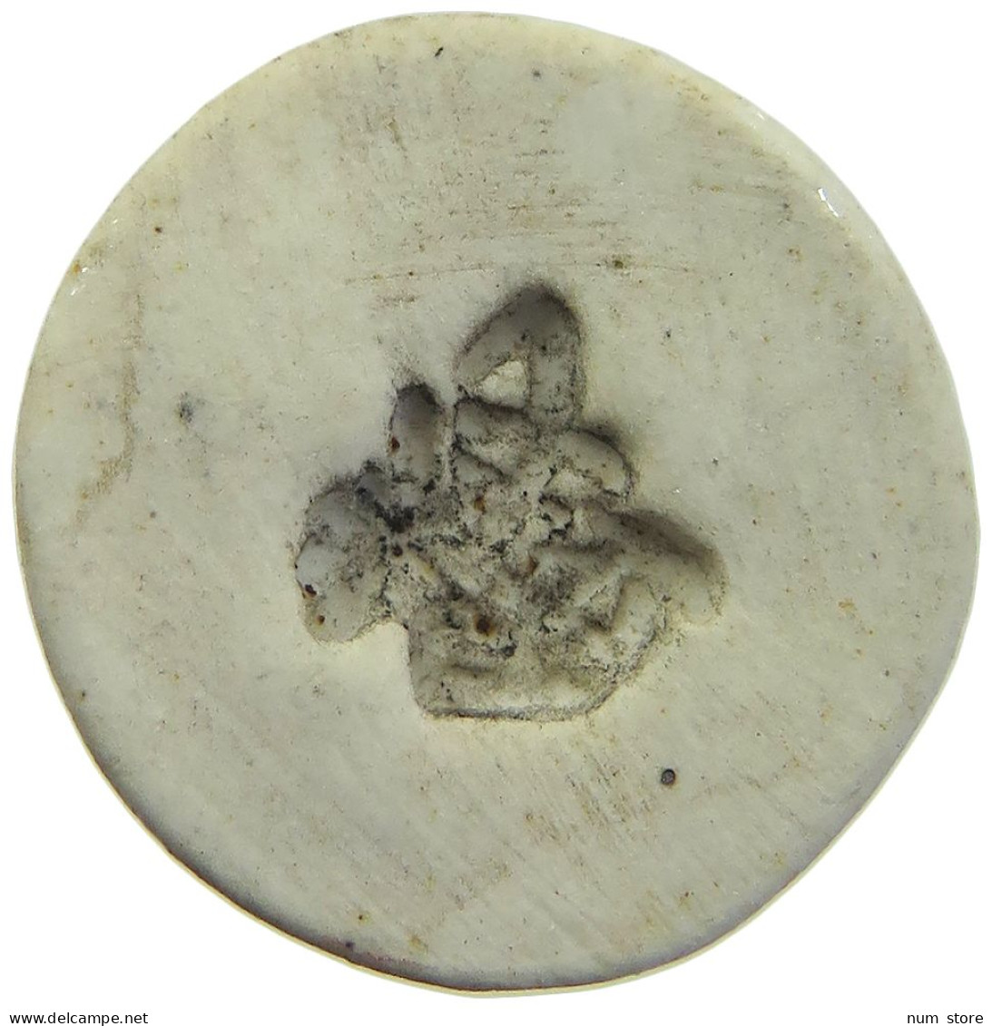 SIAM THAILAND TOKEN  SIAMESE GAMBLING TOKEN PORZELLAN, PORCELAIN #MA 098708 - Thaïlande