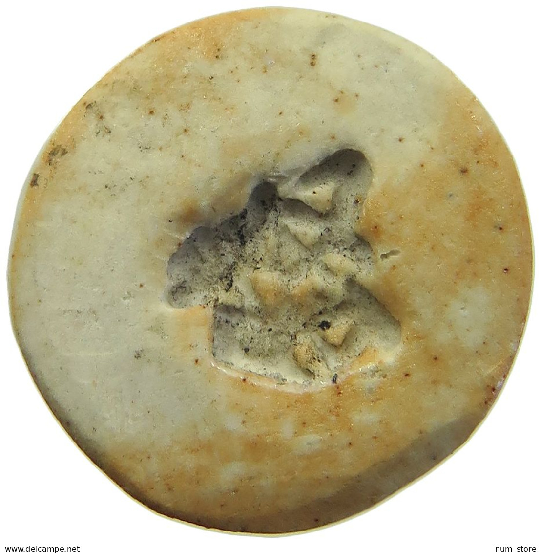 SIAM THAILAND TOKEN  SIAMESE GAMBLING TOKEN PORZELLAN, PORCELAIN #MA 098669 - Thaïlande