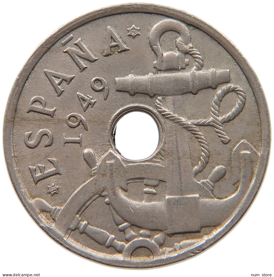 SPAIN 50 CENTIMOS 1949 53  #MA 065673 - 50 Centiem