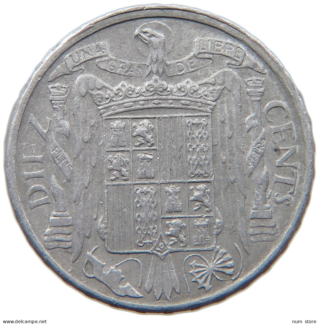 SPAIN 10 CENTIMOS 1953 FRANCISCO FRANCO 1939-1975 #MA 098813 - 10 Centesimi
