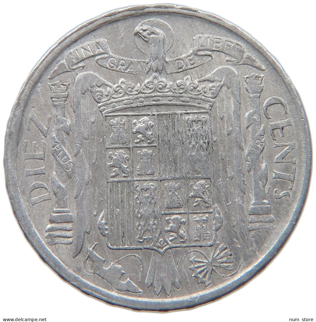 SPAIN 10 CENTIMOS 1953  #MA 067502 - 10 Centesimi