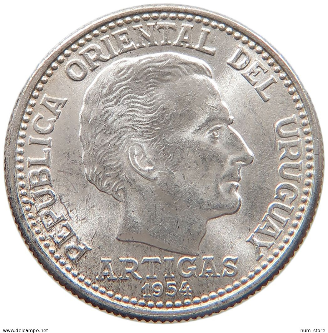 URUGUAY 20 CENTESIMOS 1954  #MA 103602 - Uruguay