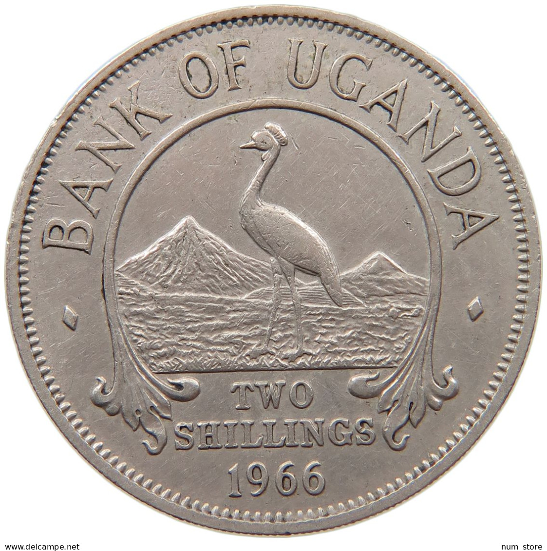 UGANDA 2 SHILLINGS 1966  #MA 066953 - Ouganda