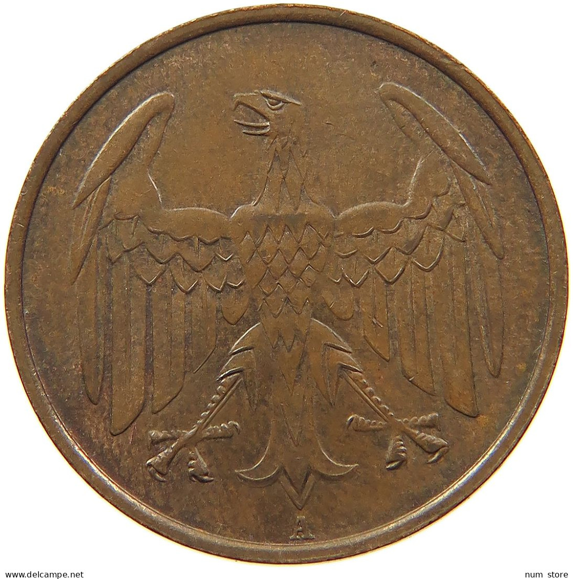 WEIMARER REPUBLIK 4 PFENNIG 1932 A  #MA 099911 - 4 Reichspfennig