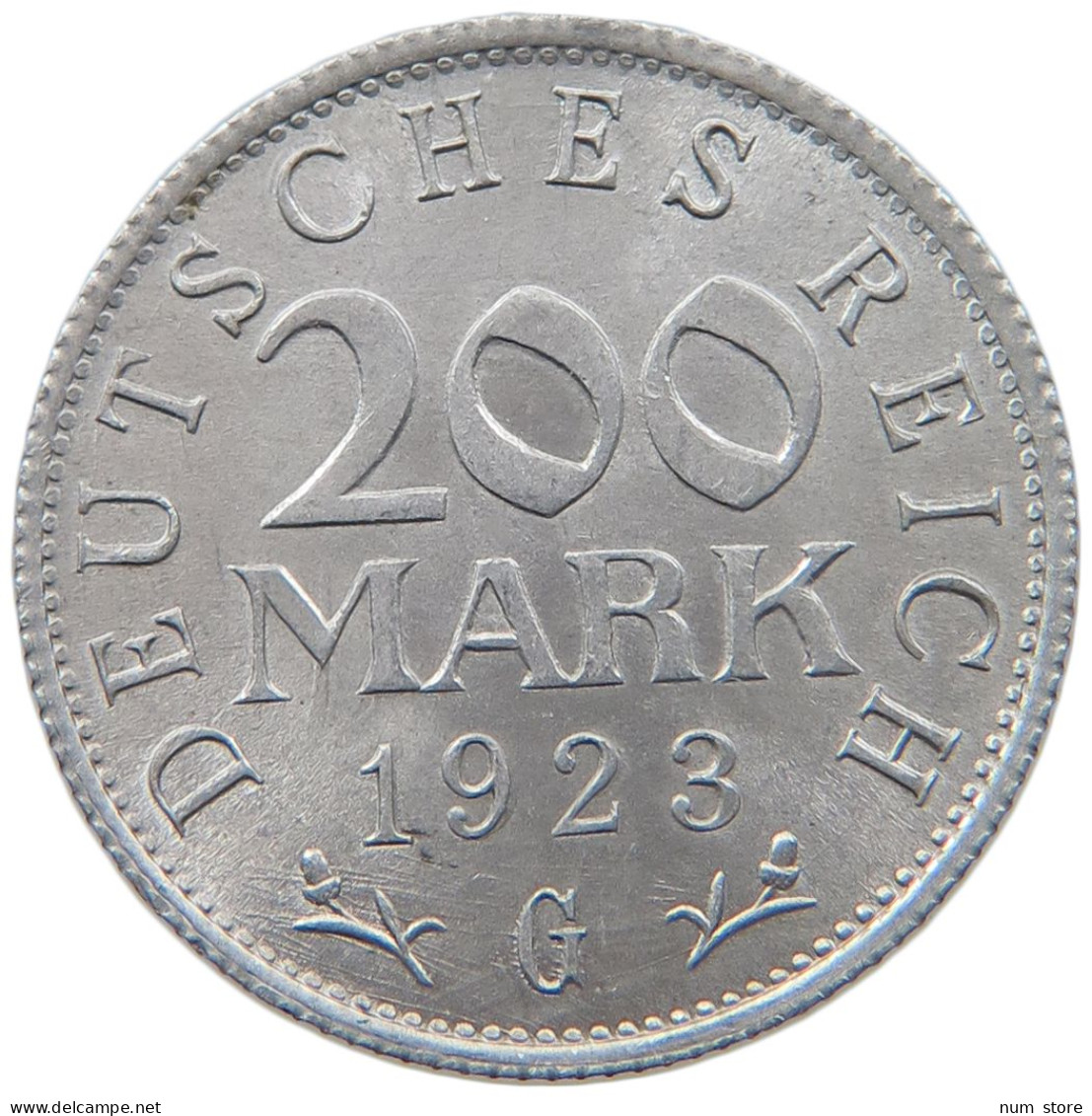 WEIMARER REPUBLIK 200 MARK 1923 G  #MA 098773 - 200 & 500 Mark