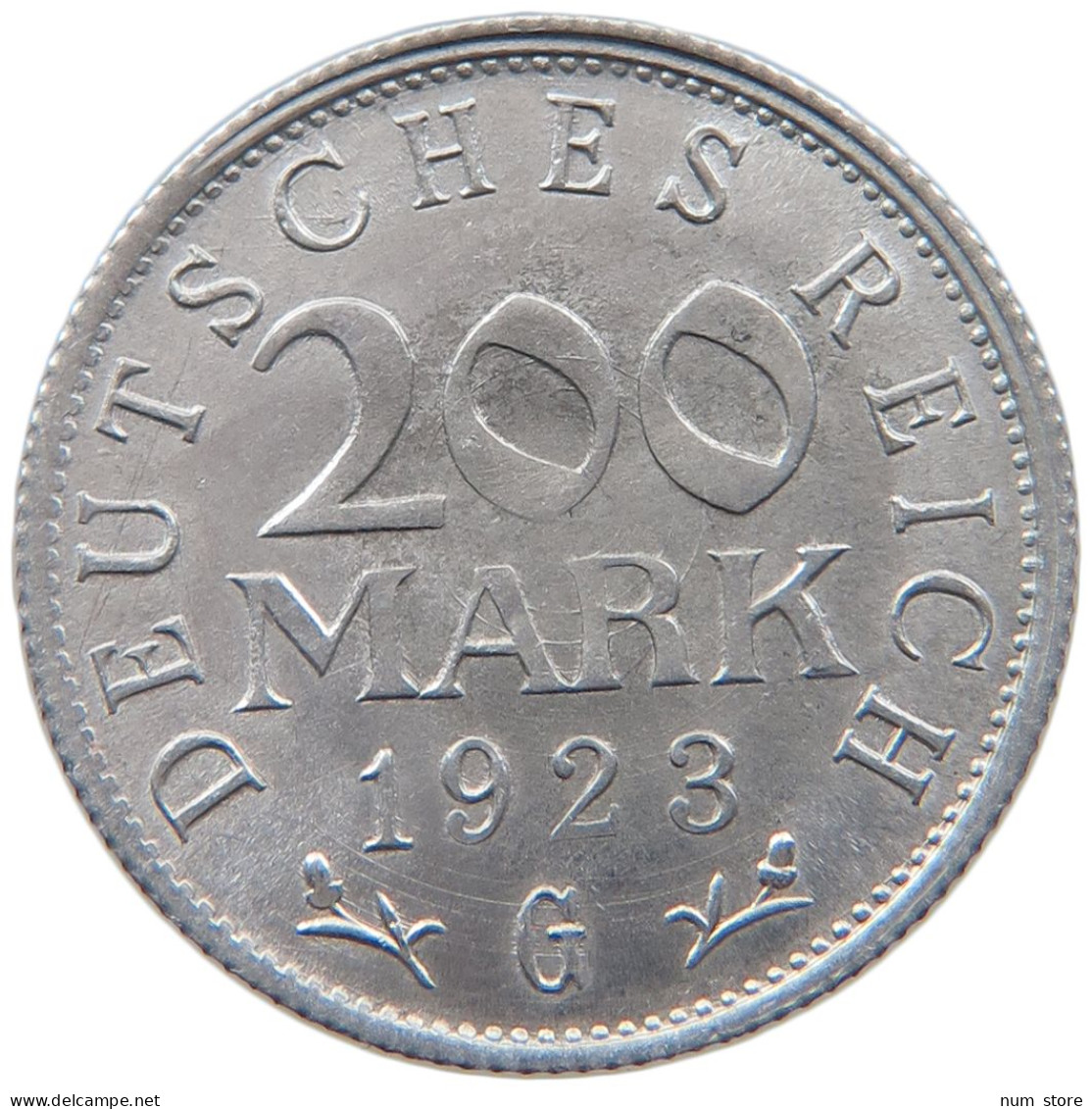 WEIMARER REPUBLIK 200 MARK 1923 G  #MA 098772 - 200 & 500 Mark