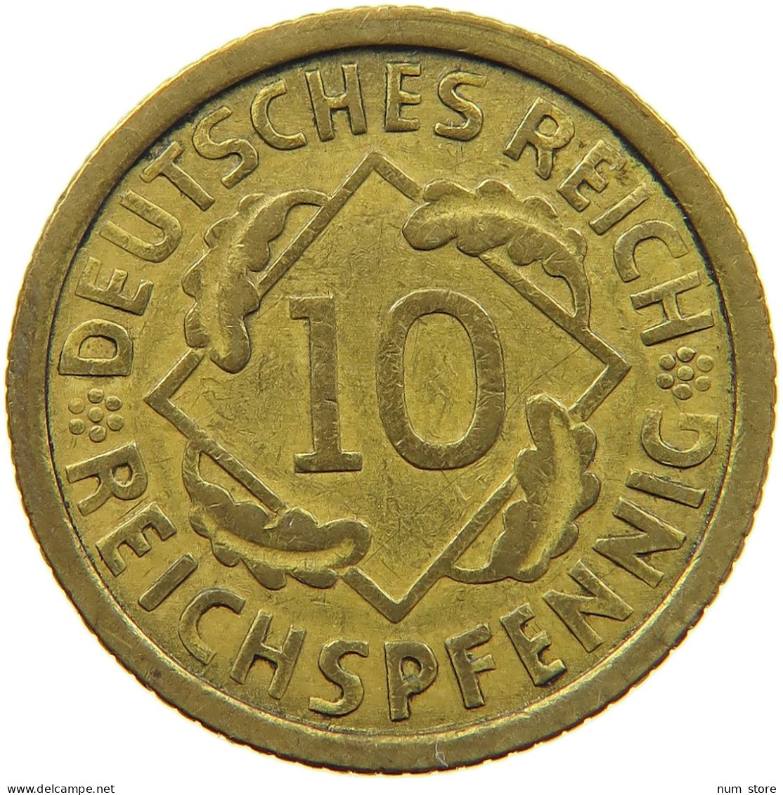 WEIMARER REPUBLIK 10 PFENNIG 1935 G  #MA 098939 - 10 Rentenpfennig & 10 Reichspfennig