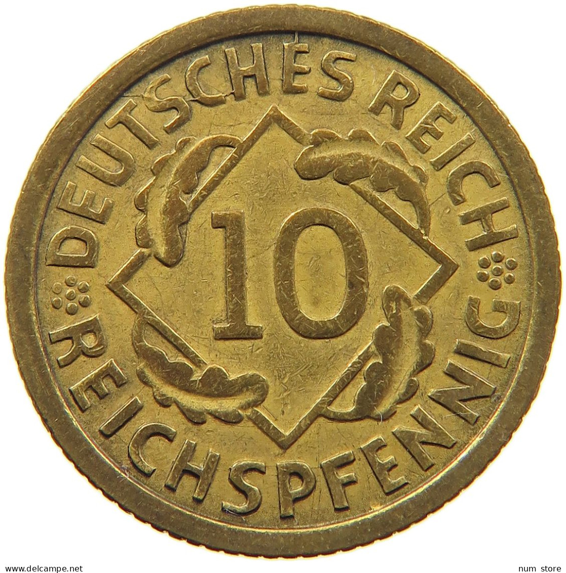 WEIMARER REPUBLIK 10 PFENNIG 1935 G  #MA 098935 - 10 Rentenpfennig & 10 Reichspfennig