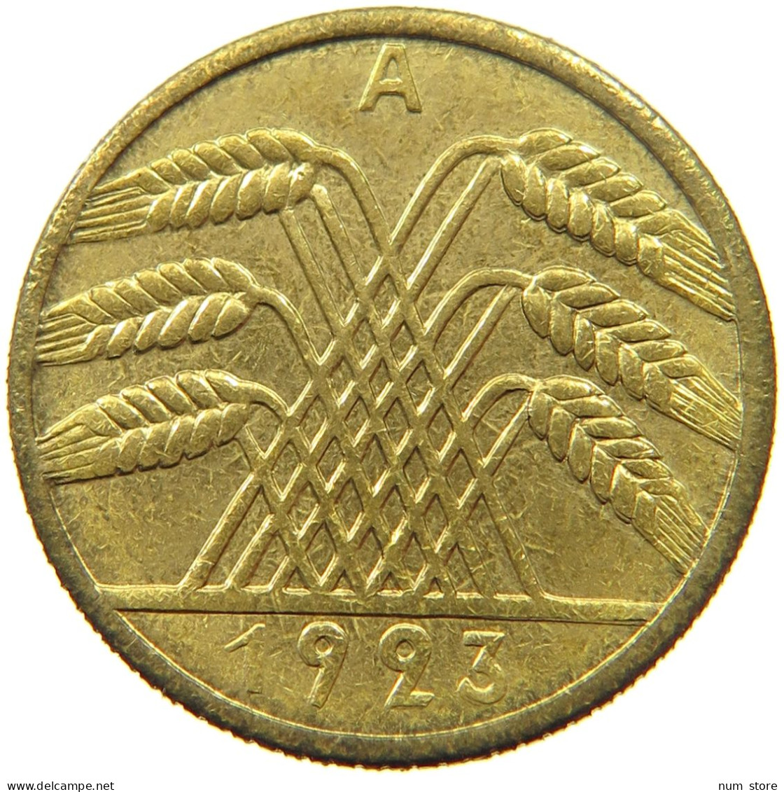WEIMAR 10 PFENNIG 1923 A  #MA 011968 - 10 Rentenpfennig & 10 Reichspfennig