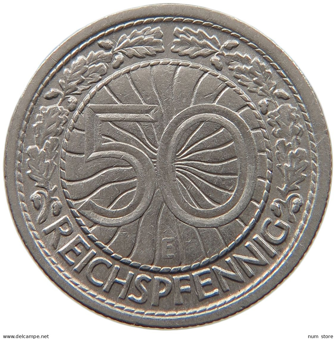 WEIMARER REPUBLIK 50 REICHSPFENNIG 1928 E  #MA 099480 - 50 Rentenpfennig & 50 Reichspfennig