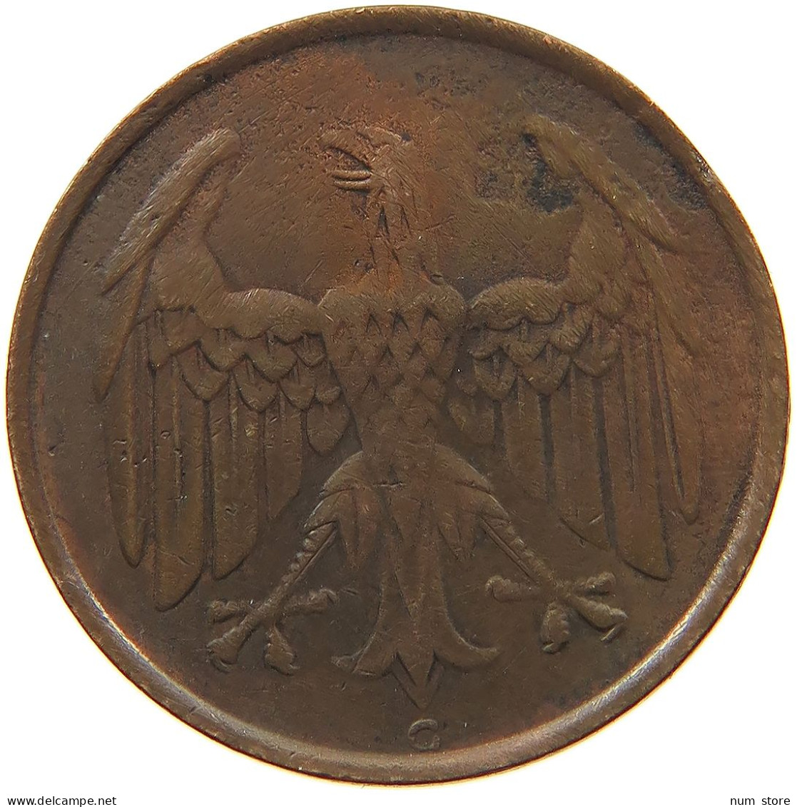 WEIMARER REPUBLIK 4 PFENNIG 1932 G  #MA 099920 - 4 Reichspfennig