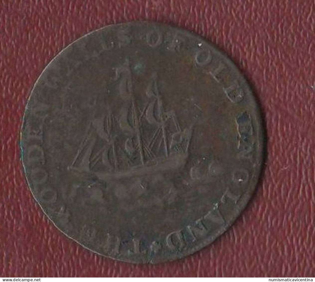 Half Penny 1795 Farthing Token Advertising Jetons Gettoni Fred. Duke Of York - Otros & Sin Clasificación