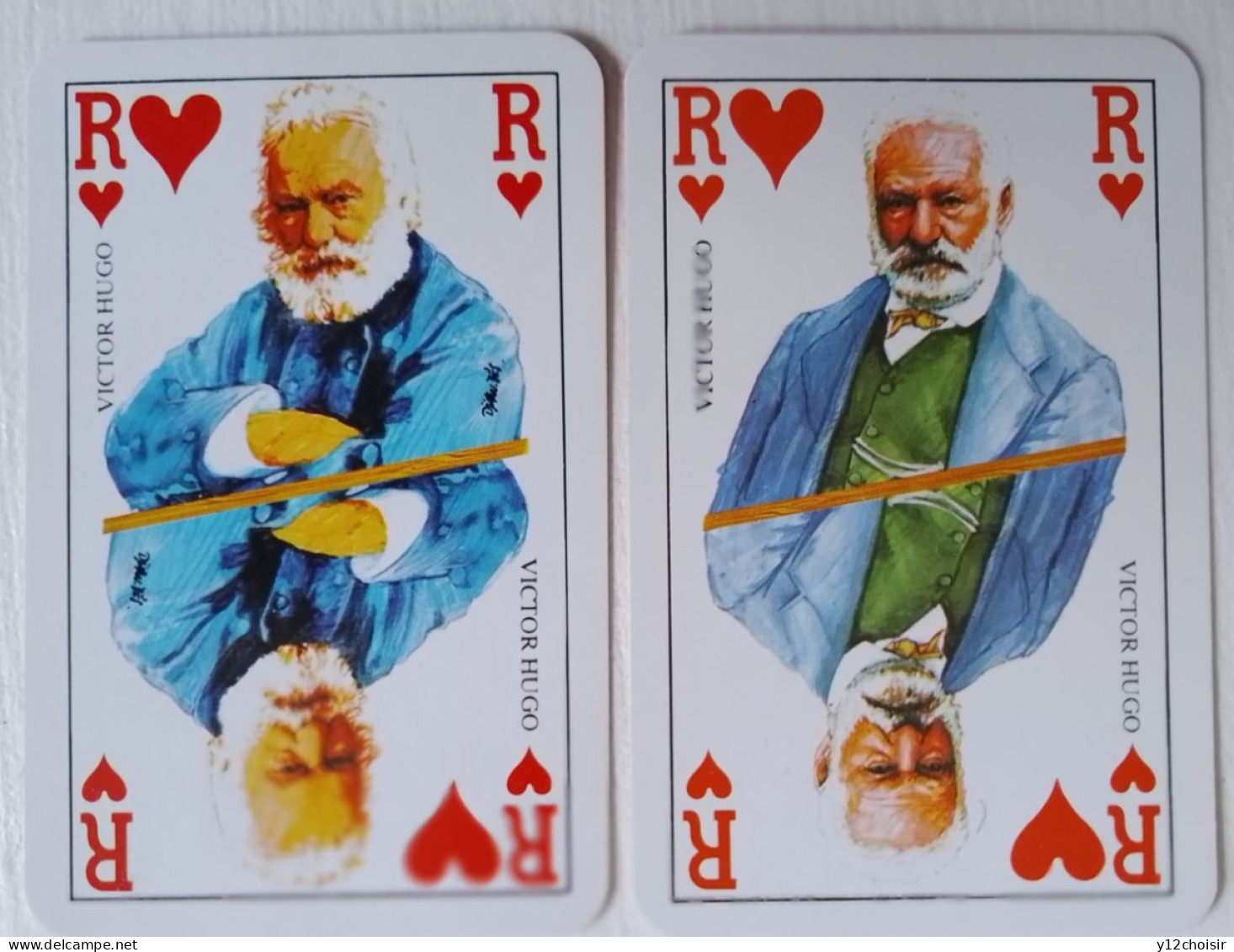 2 Cartes à Jouer Victor Hugo Différentes - Sonstige & Ohne Zuordnung