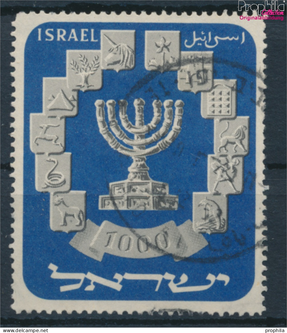 Israel 66 (kompl.Ausg.) Gestempelt 1952 Staatswappen (10256644 - Usati (senza Tab)