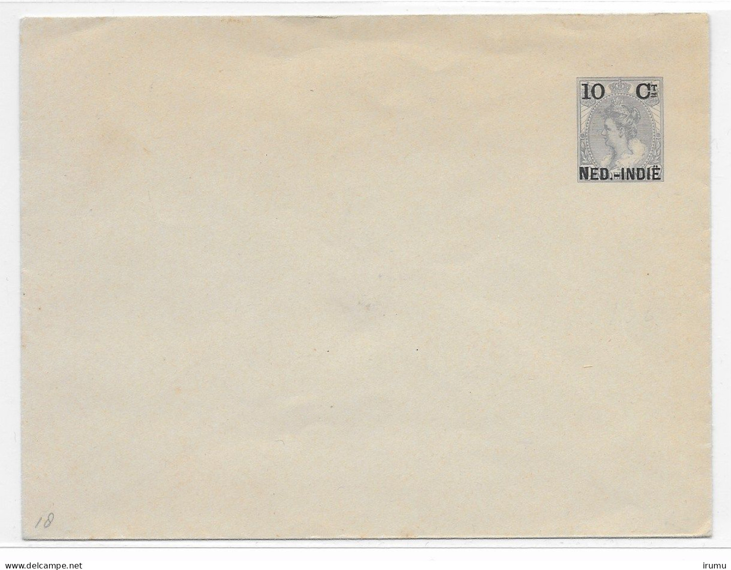 Ned. Indië 1903, Enveloppe G18 Kw 8 EUR (SN 1049) - Nederlands-Indië