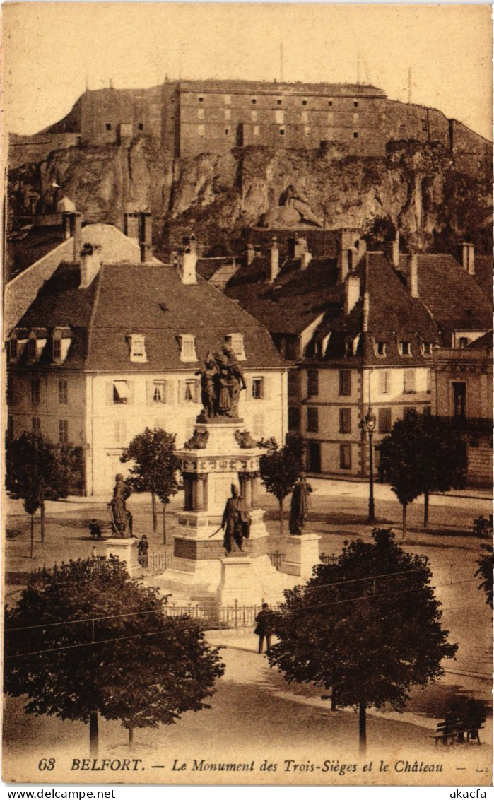 CPA Siege De Belfort Monument Des Trois (1362973) - Belfort – Siège De Belfort