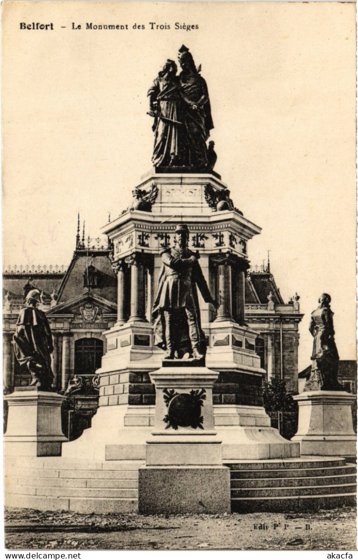 CPA Siege De Belfort Monument Des Trois (1363006) - Belfort – Siège De Belfort